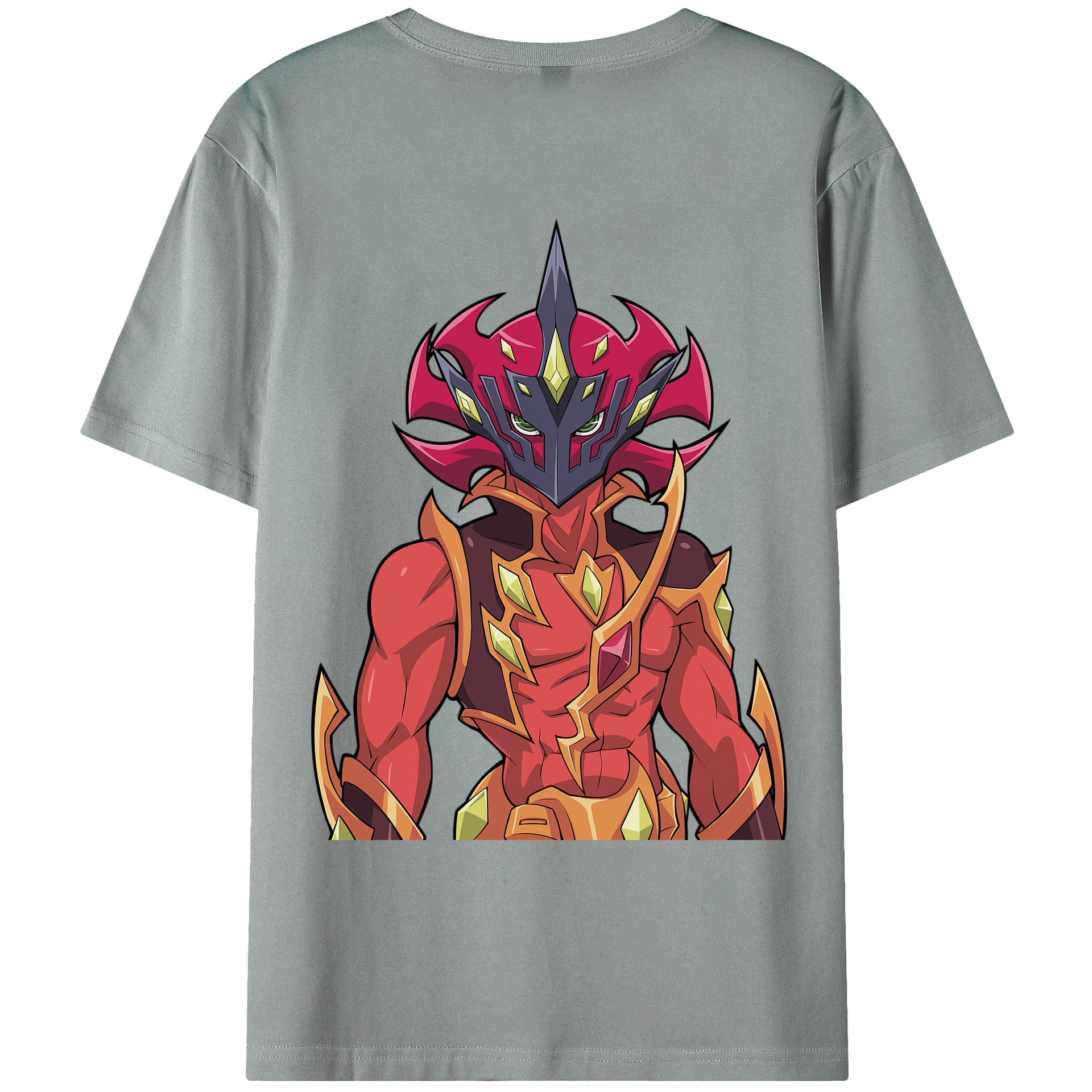 （画像用） 遊☆戯☆王 Yu-Gi-Oh! 綿100％ メンズ半袖Tシャツ（バックプリント） 通気性